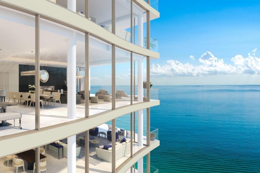Luxury oceanfront condo in Miami, ideal for new construction condo mortgages.