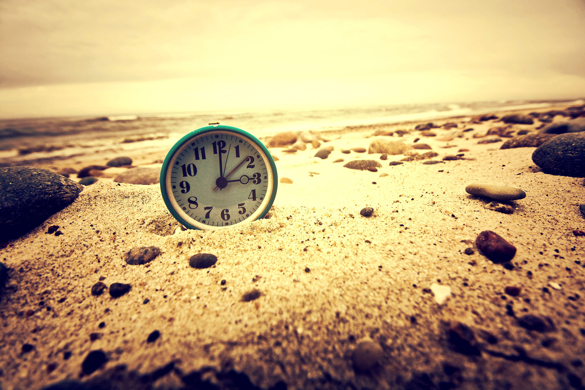A surreal image of a melting clock draped over a tree branch, symbolizing the fluidity of time.